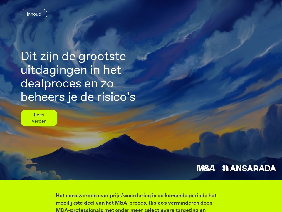 Wat verwachten dealmakers van de M&A-markt - trendonderzoek-2022